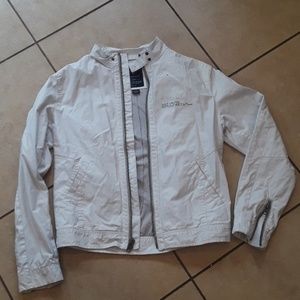 Men's Guess White & Grey Jacket Size Lg